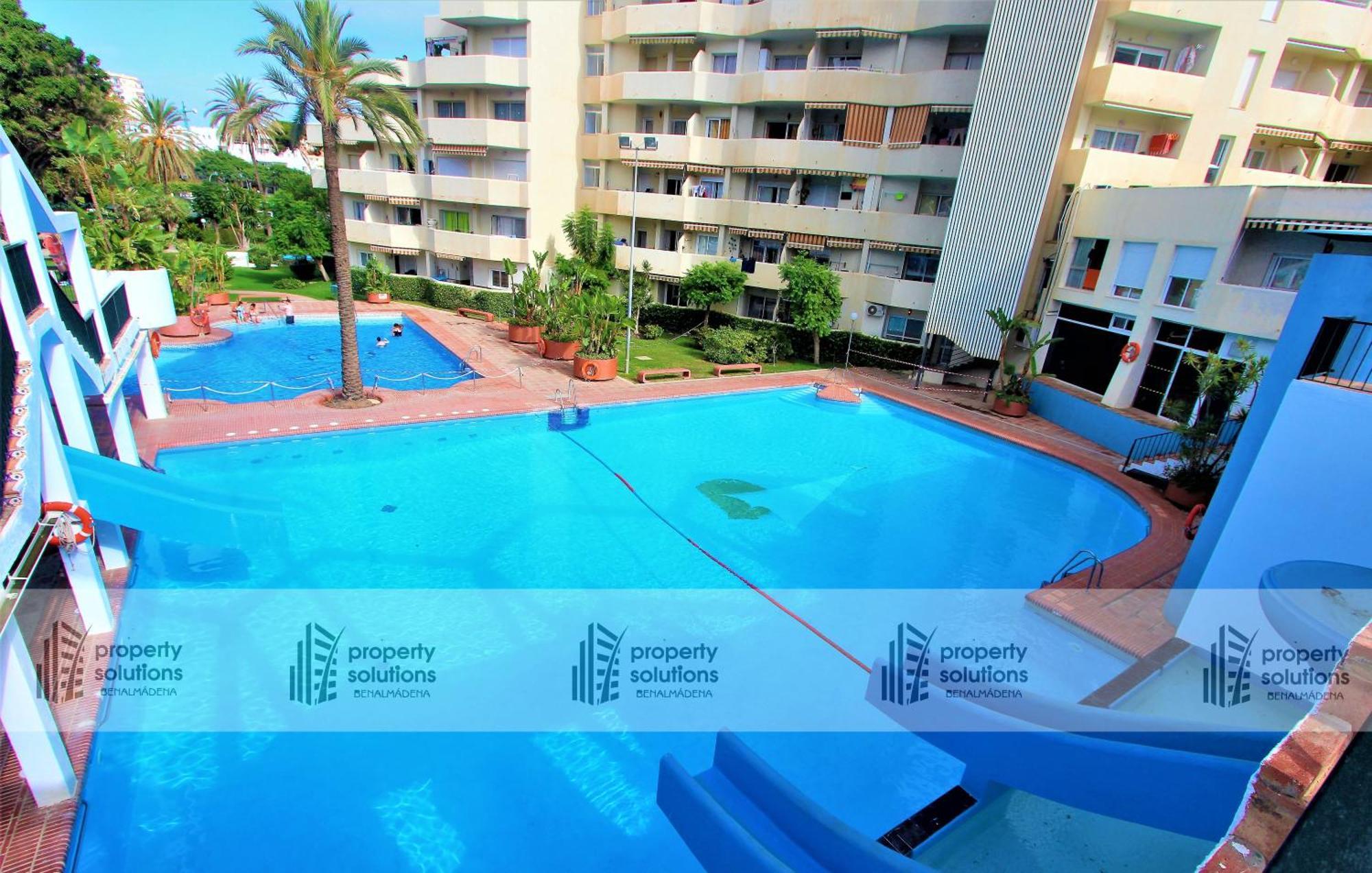 Benalbeach 1010 - Vista Al Mar - Piscina Todo El Ano - Primera Linea De Playa 贝纳尔马德纳 外观 照片
